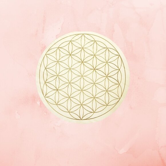 Wood Crystal Grid - Flower of Life - Picture 1 of 2